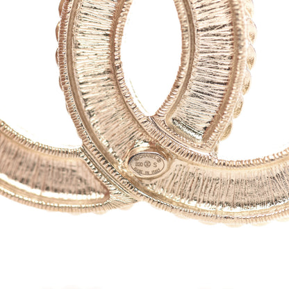 Chanel Pearl Crystal April In Paris CC Brooch Gold 3 of 3