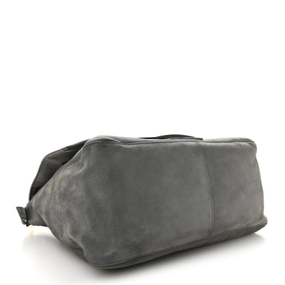 Fendi Vitello Savana Big Mama Baguette Grigio Tartaruga Natural 4 of 13