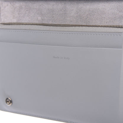 Celine Smooth Calfskin Large Symmetrical Multifunction Wallet Pearl Blue 9 of 12