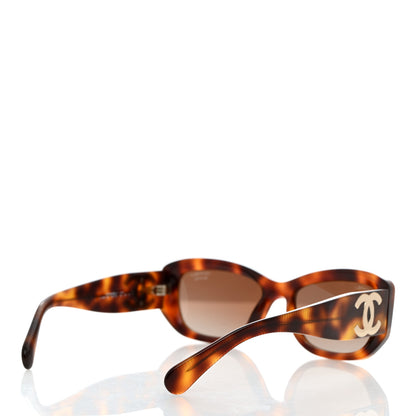 Chanel Acetate Polarized Rectangle Sunglasses 5493 Tortoise 4 of 8
