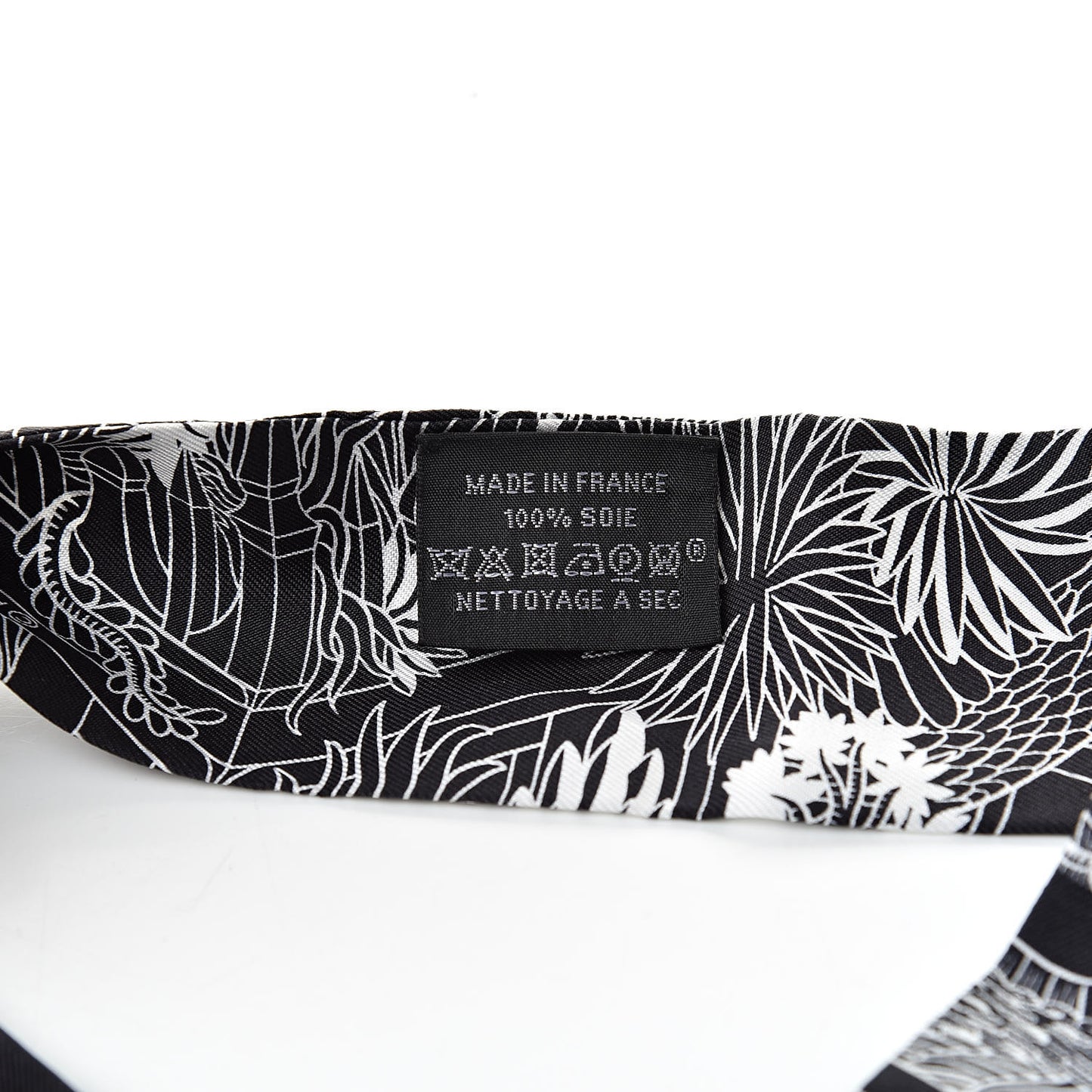 Silk Animapolis Twilly Black White