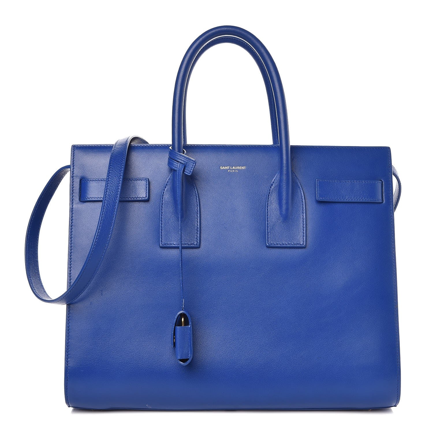 Saint Laurent Calfskin Small Sac De Jour Blue Majorelle 1 of 19