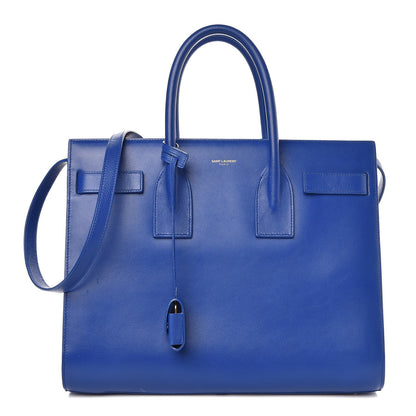 Saint Laurent Calfskin Small Sac De Jour Blue Majorelle 1 of 19