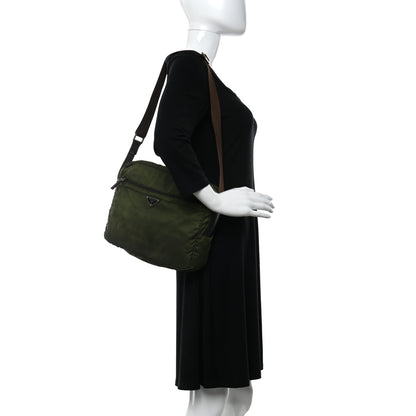 Prada Nylon Vela Messenger Bag Ebano 2 of 11