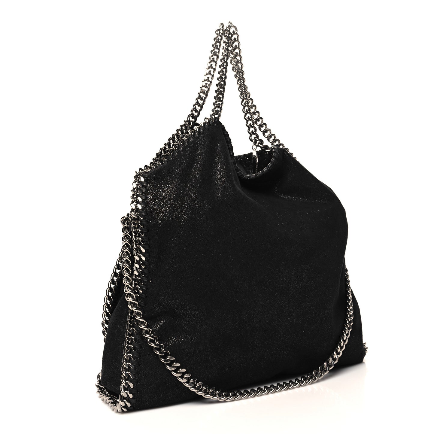 Shaggy Deer Falabella Fold Over Tote Black