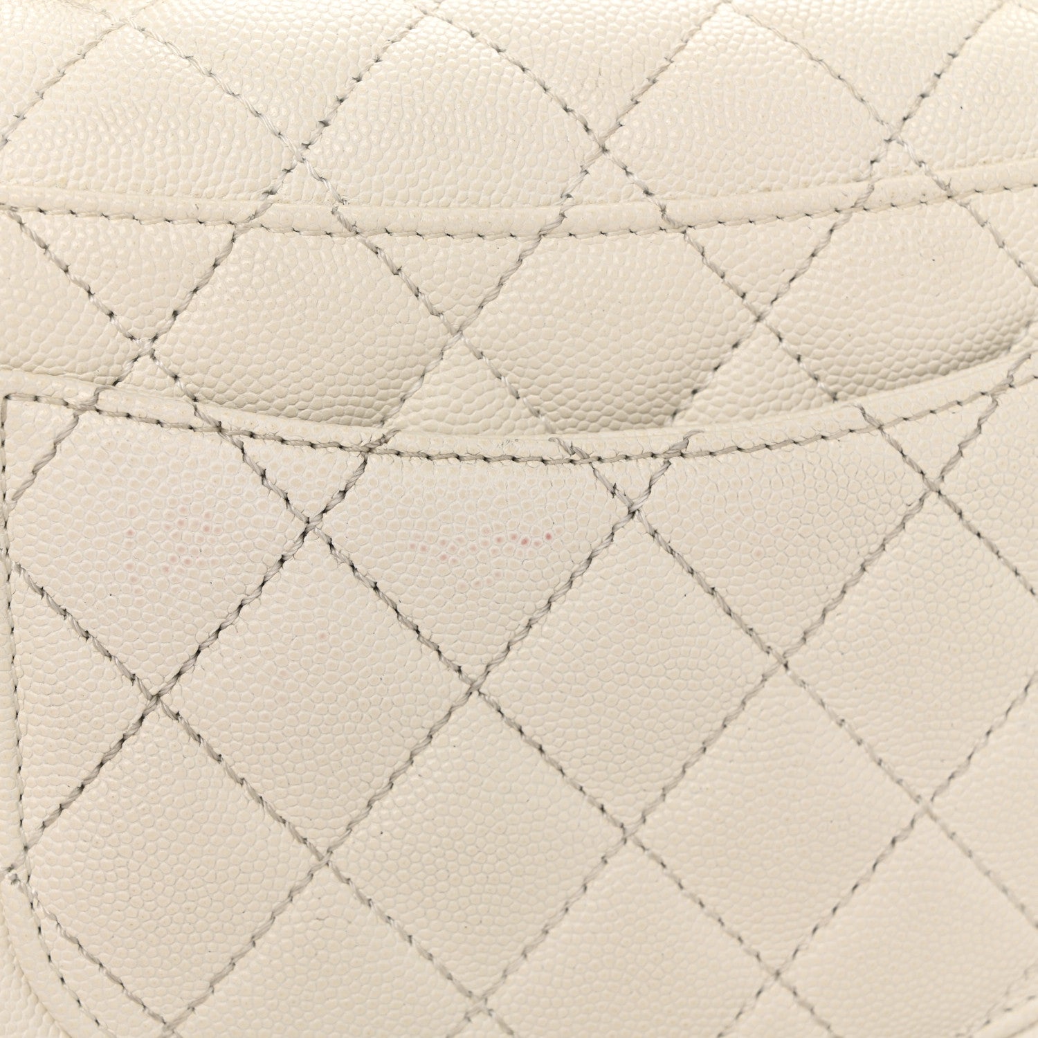 Chanel Caviar Quilted Mini Coco Handle Flap White 13 of 14