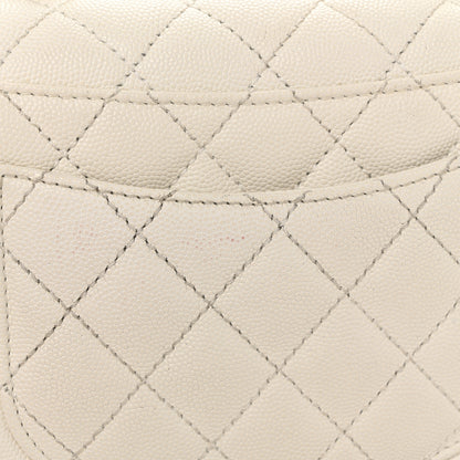 Chanel Caviar Quilted Mini Coco Handle Flap White 13 of 14