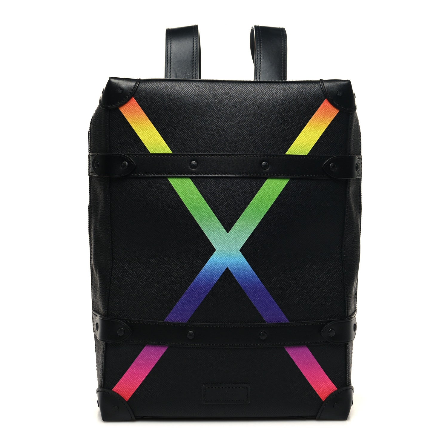 Louis Vuitton Taiga Rainbow Soft Trunk Backpack PM Black 1 of 12