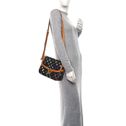Louis Vuitton Monogram Multicolor Sologne Black 2 of 8