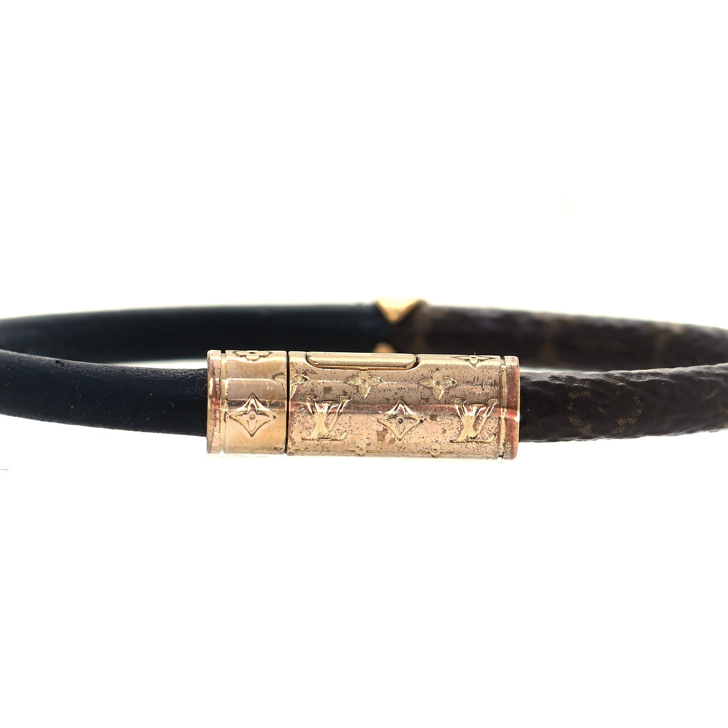 Louis Vuitton Monogram Daily Confidential Bracelet 17 Black 4 of 5