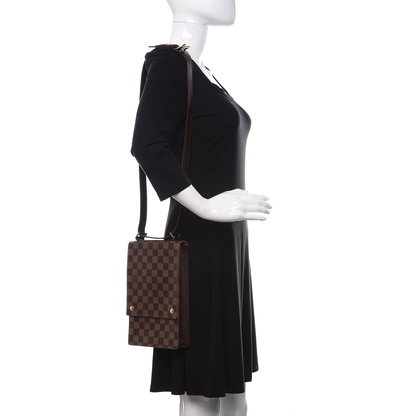 Damier Ebene Portobello Travel Shoulder Bag