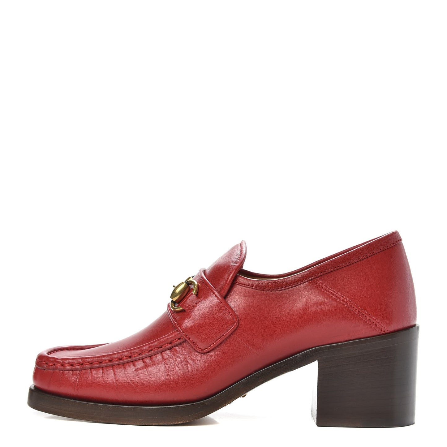 Malaga Kid Horsebit Loafer Pumps 36 Hibiscus Red