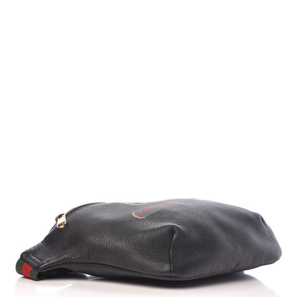 Gucci Grained Calfskin Logo Belt Bag Black 4 of 12