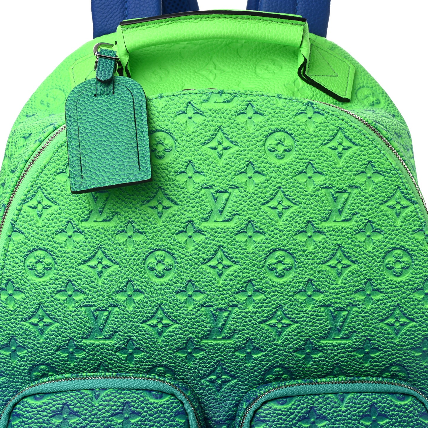 Taurillon Illusion Multipockets Backpack Bleu Vert