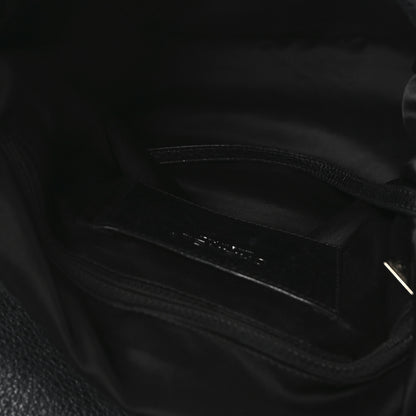 Chanel Glazed Calfskin Stitched XL On The Road Flap Black 5 of 12