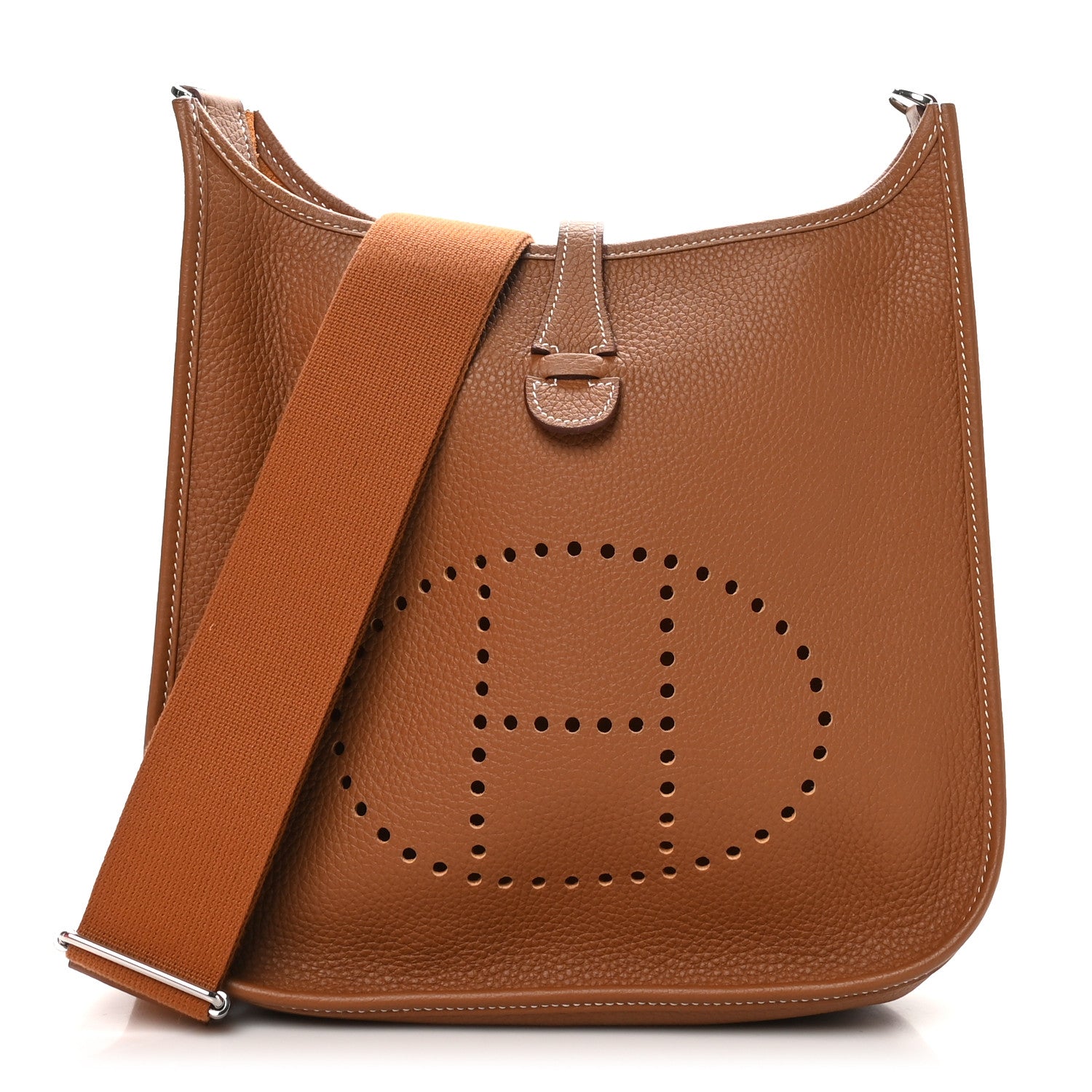 Hermes Taurillon Clemence EVELYNE III PM Gold 1 of 11