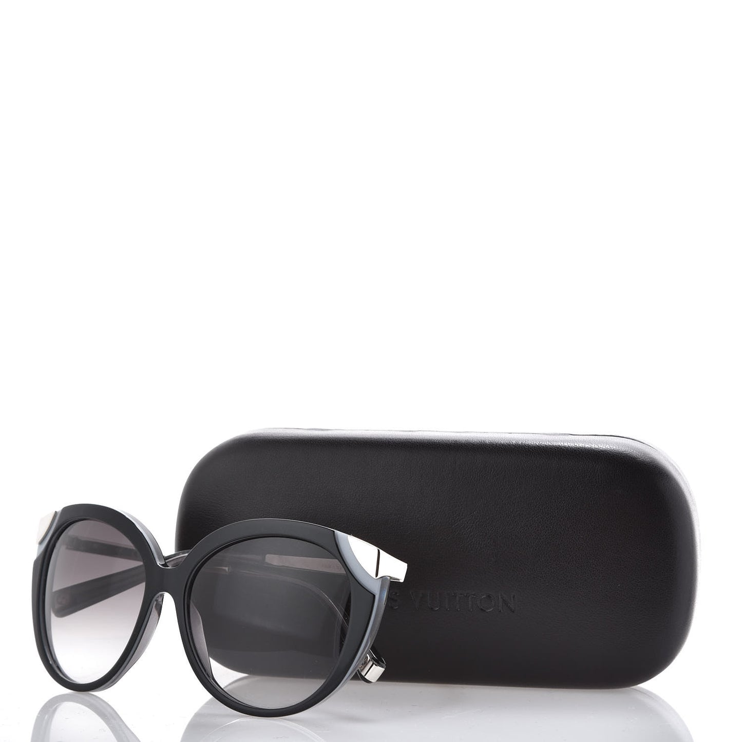Amber Cat Eye Sunglasses Z0778W Black