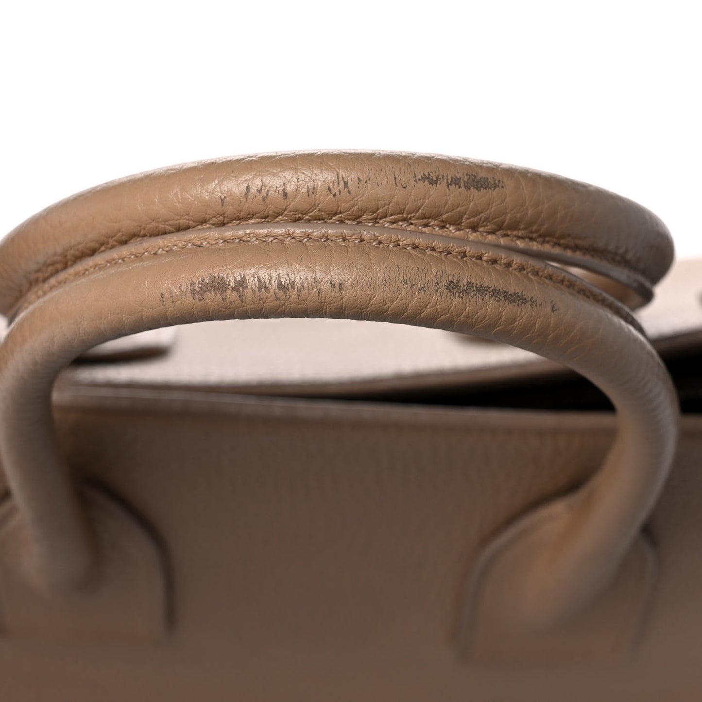 Grained Calfskin Small Sac De Jour Taupe