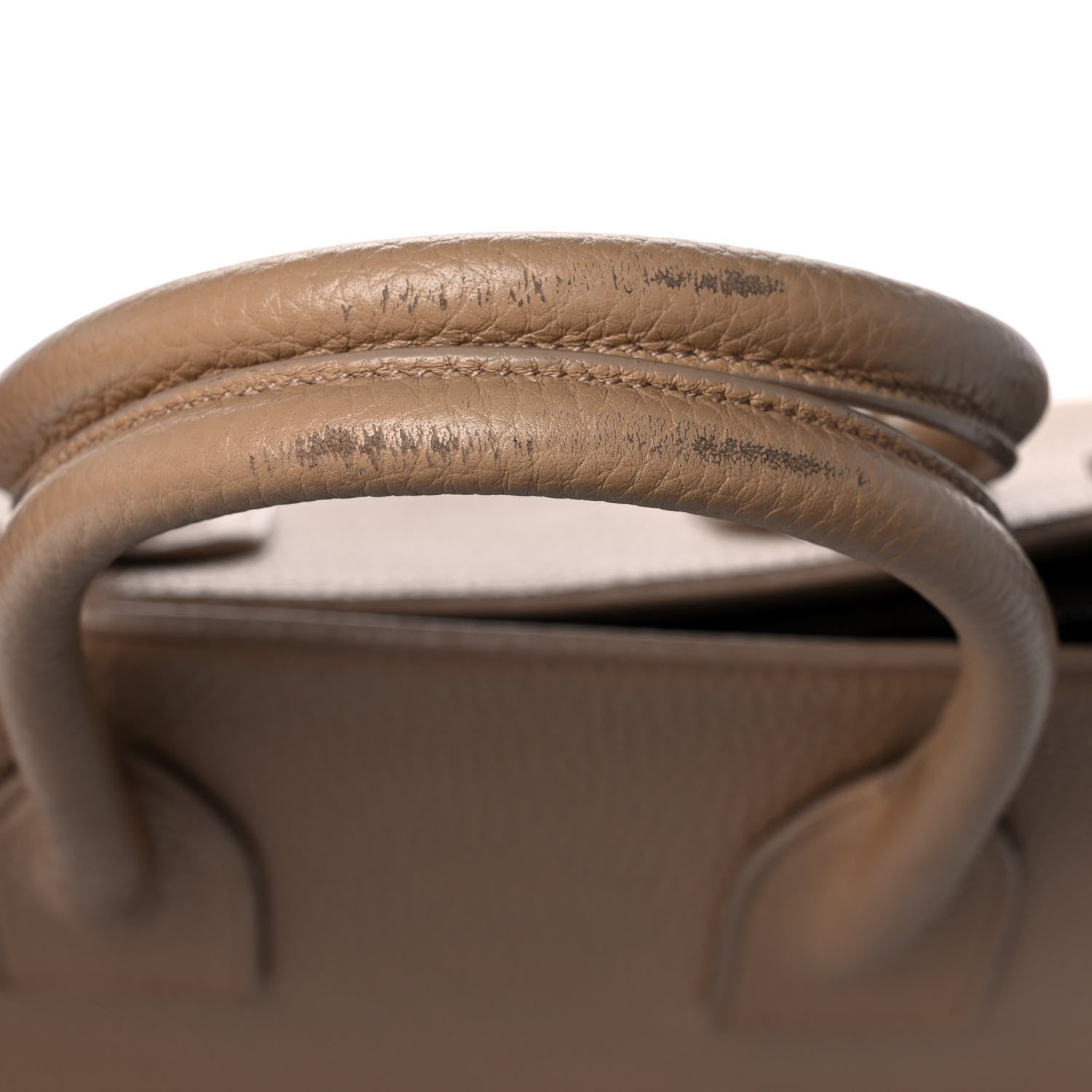 Saint Laurent Grained Calfskin Small Sac De Jour Taupe 10 of 13