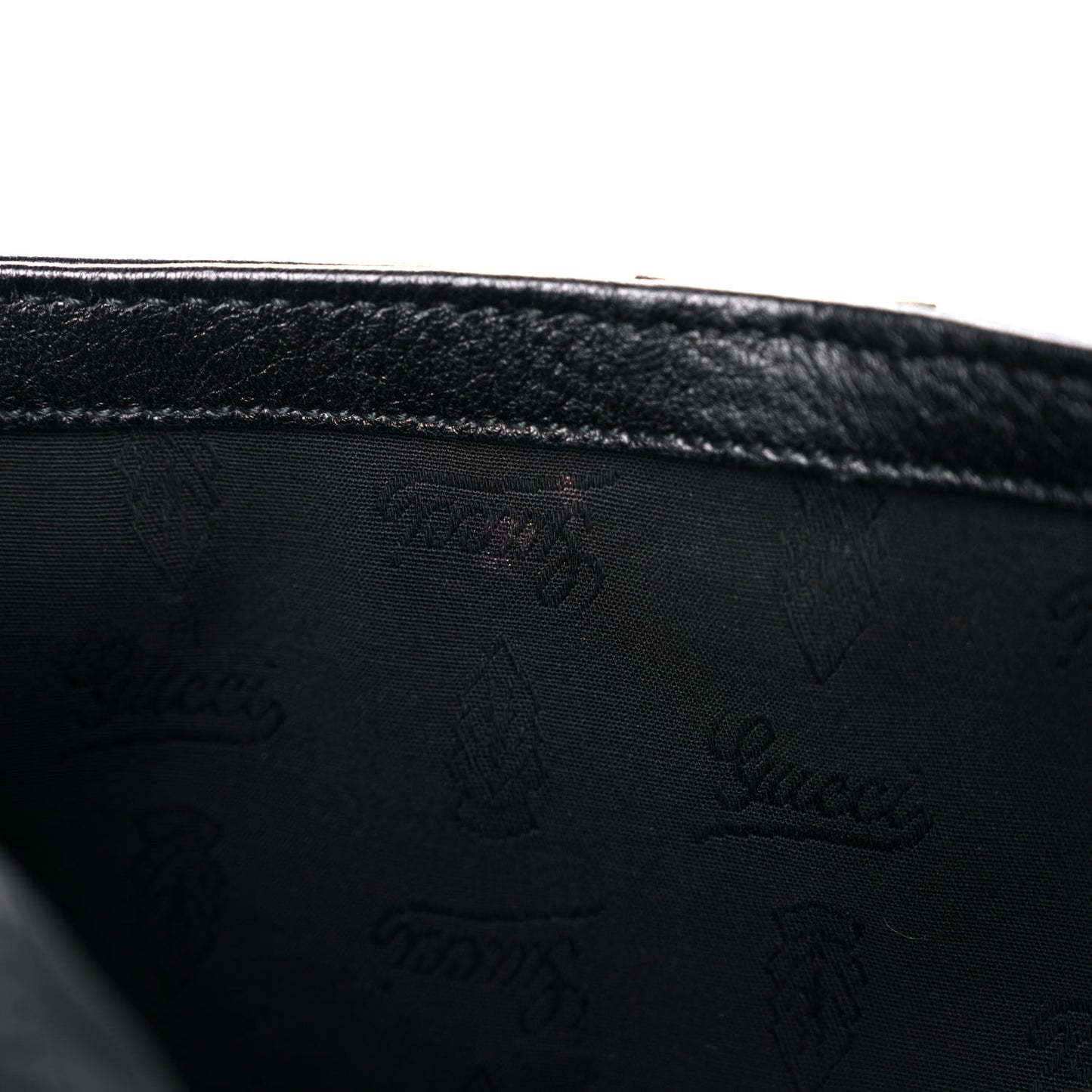 Calfskin Bamboo Croisette Evening Bag Black