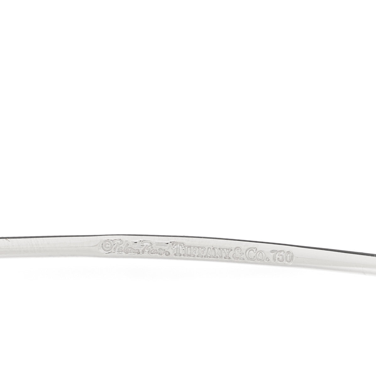18K White Gold Diamond Flower Wire Bracelet