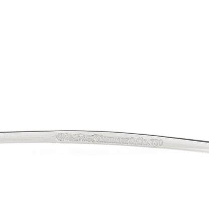 Tiffany 18K White Gold Diamond Flower Wire Bracelet 3 of 3