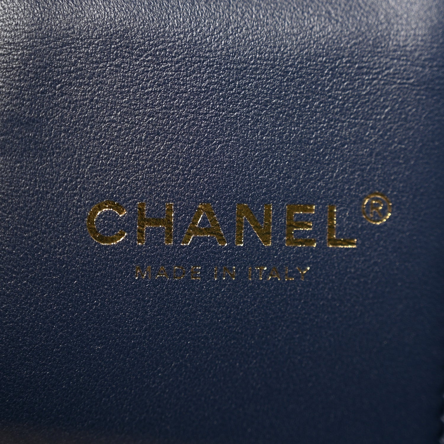 Chanel Printed Denim Quilted Mini Top Handle Vanity Case With Chain Dark Blue 6 of 10