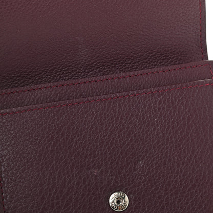 Louis Vuitton Calfskin LockMe II Compact Wallet Prune 8 of 8