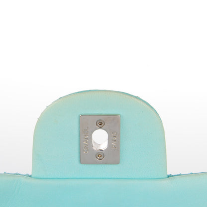 Chanel Snakeskin Ultimate Stitch Flap Light Blue 6 of 8