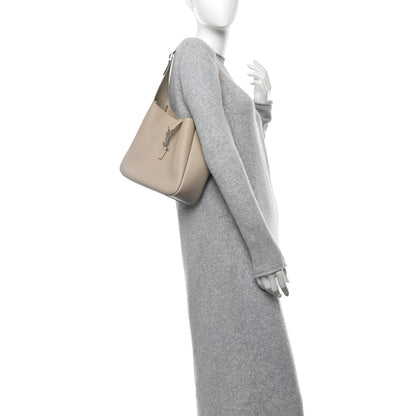 Saint Laurent Smooth Calfskin Small Le 5 A 7 Soft Hobo Dusty Grey 2 of 10