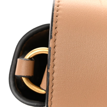 Celine Shiny Smooth Calfskin Medium Frame Shoulder Bag Tan Optic White 11 of 13