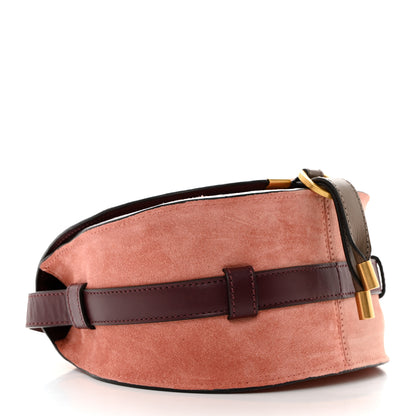 Chloe Suede Small Marcie Saddle Bag Canyon Rose 4 of 11