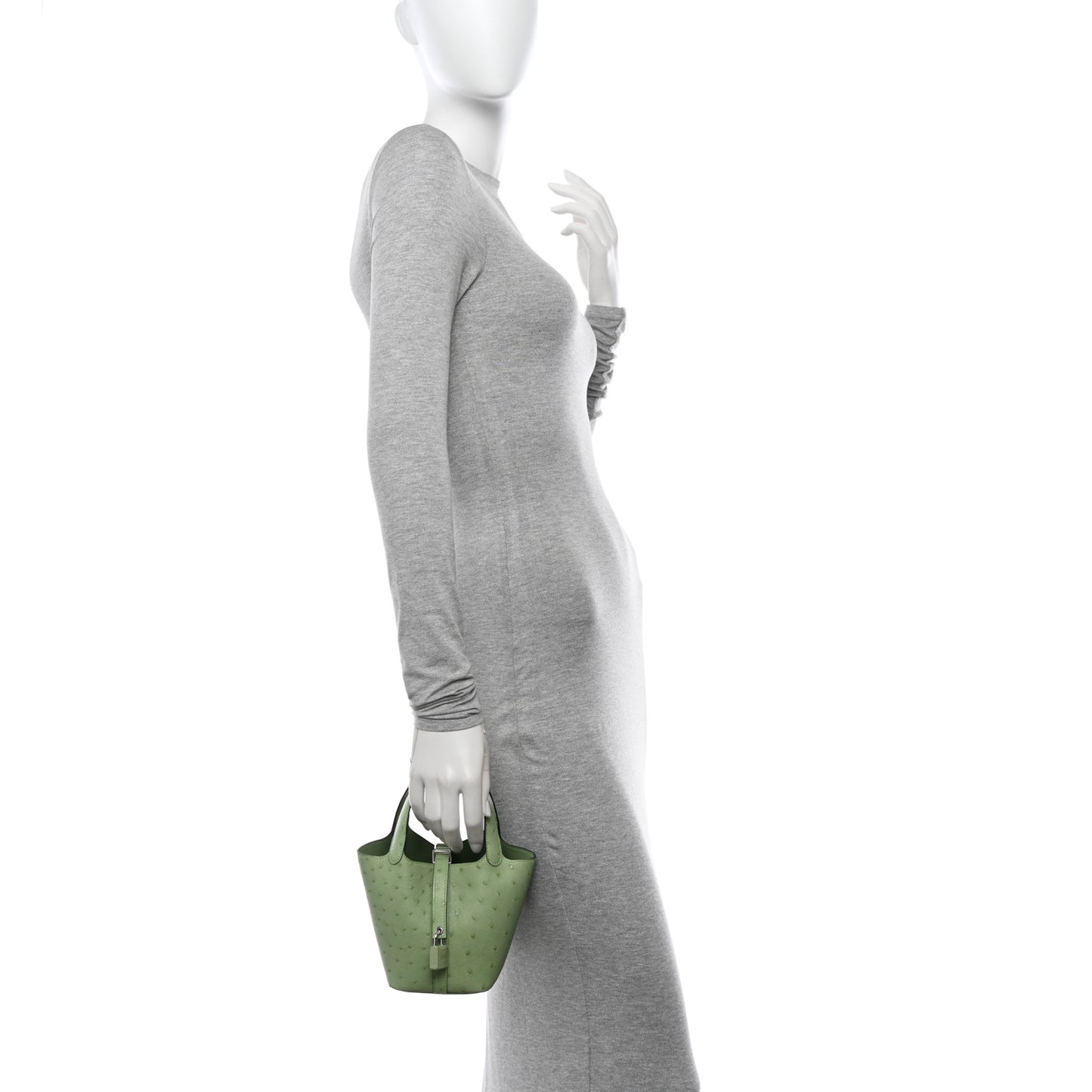 Ostrich Micro Picotin Lock Vert Criquet