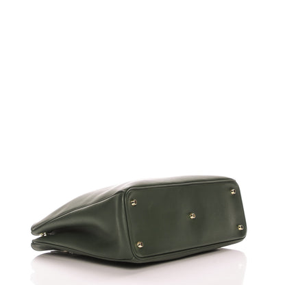 Christian Dior Smooth Calfskin Large Diorissimo Dark Green 5 of 10