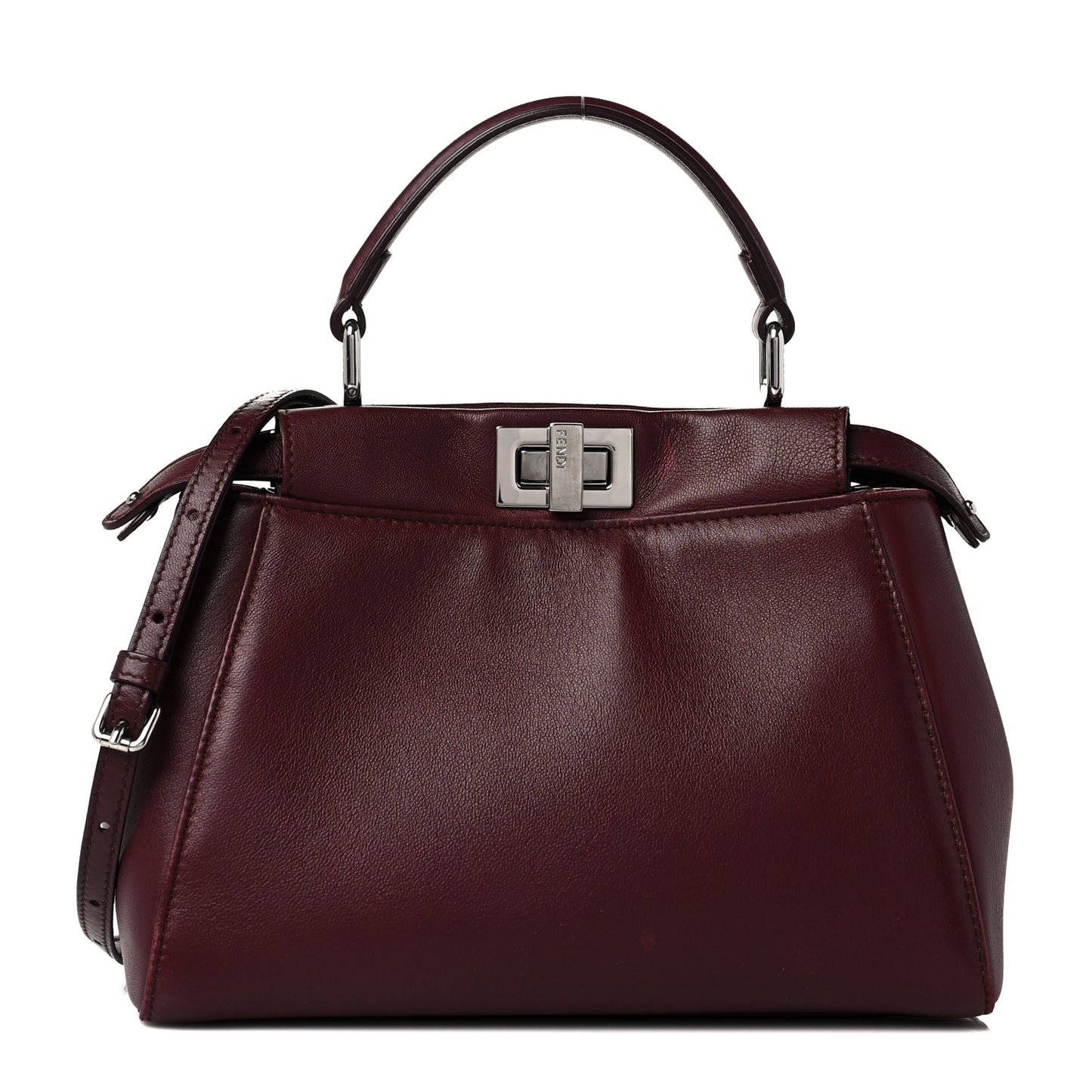Nappa Mini Peekaboo Iconic Satchel Bordeaux