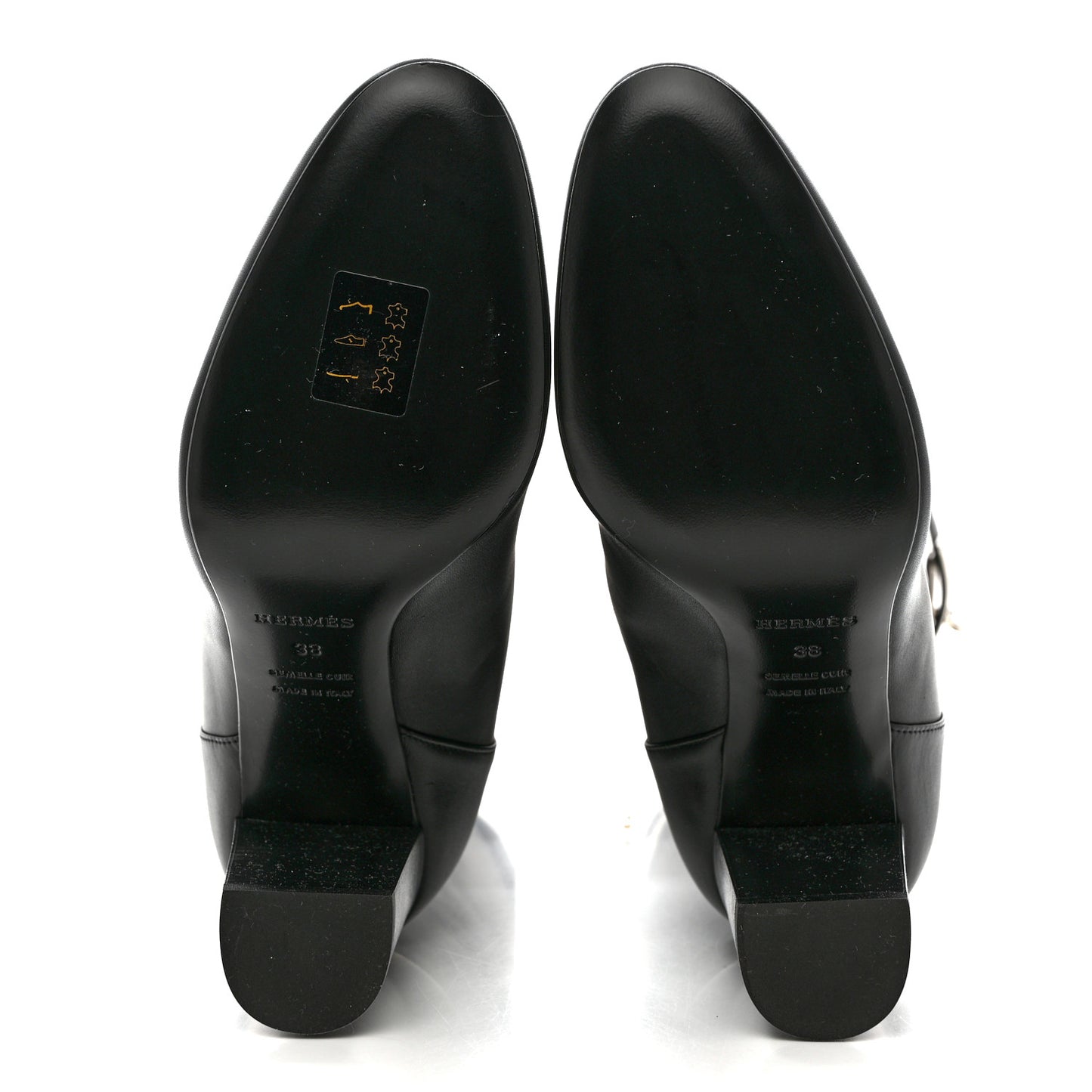 Heritage Calfskin Story Boots 38 Black