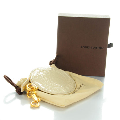 Louis Vuitton Vernis Trunks and Bags Porte-Monnaie Round Coin Purse Beige 4 of 7
