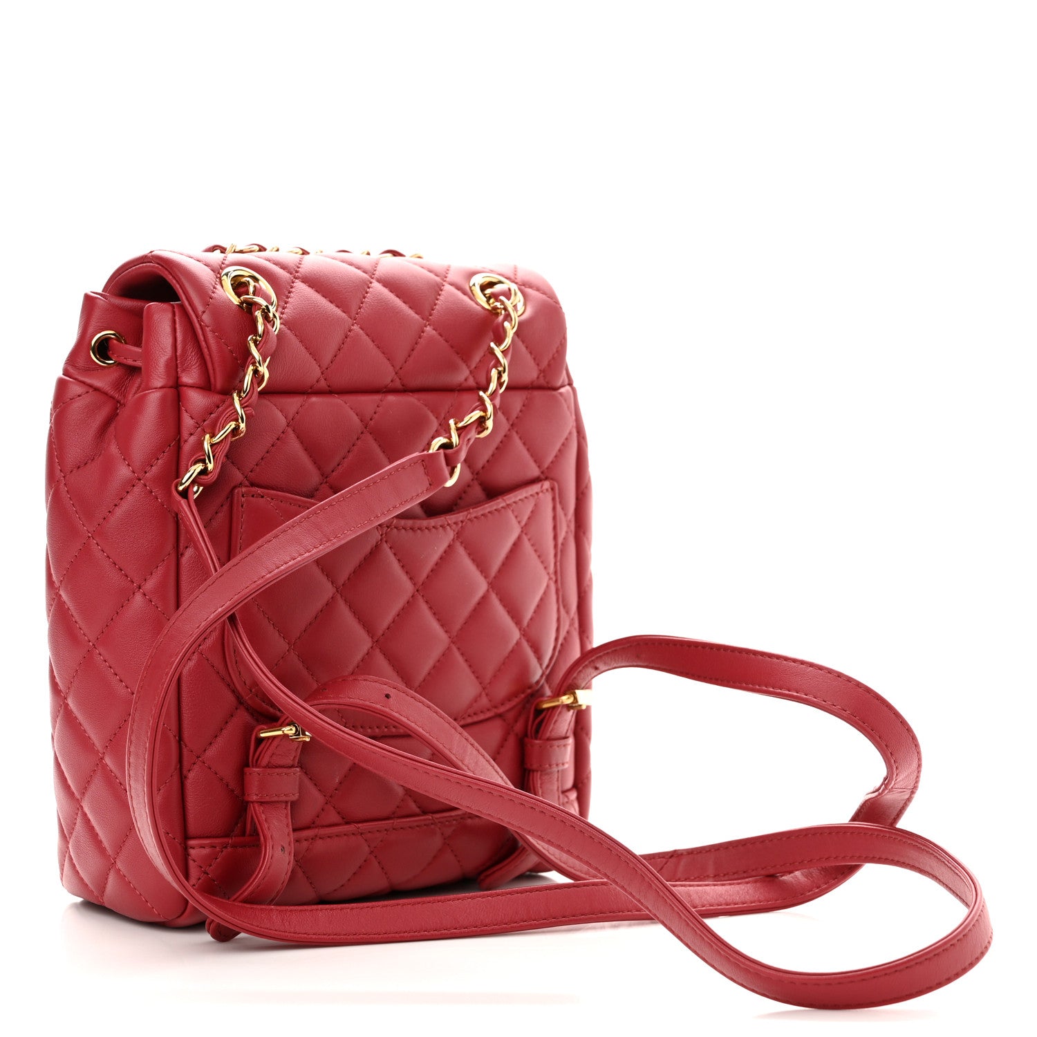 Chanel Calfskin Quilted Mini Urban Spirit Backpack Red 1 of 10