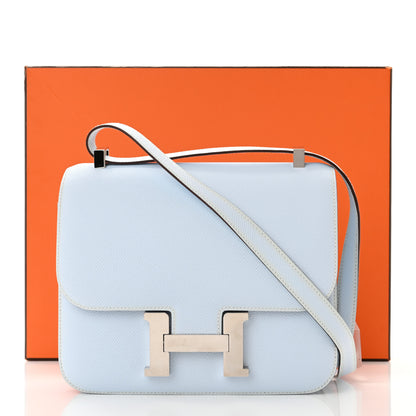 Hermes Epsom Constance 24 Bleu Brume 17 of 17