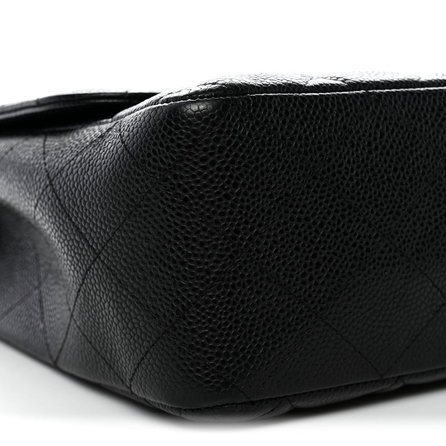 Caviar Quilted Jumbo Single Flap Black