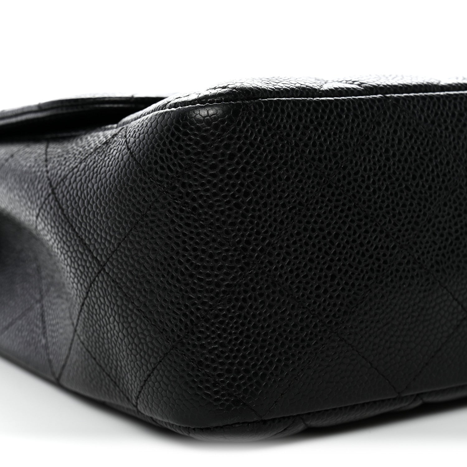 Chanel Caviar Quilted Jumbo Single Flap Black 9 of 12