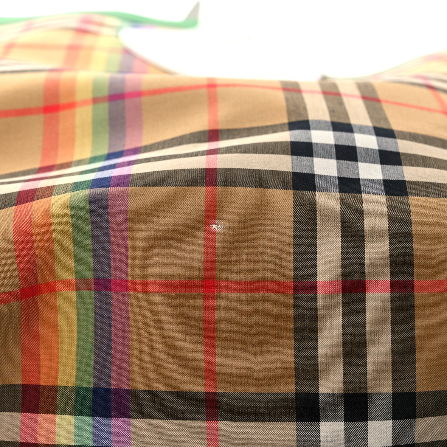 Burberry Vintage Rainbow Check Large The Giant Reversible Tote Antique Yellow 17 of 17