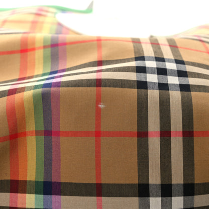 Burberry Vintage Rainbow Check Large The Giant Reversible Tote Antique Yellow 17 of 17