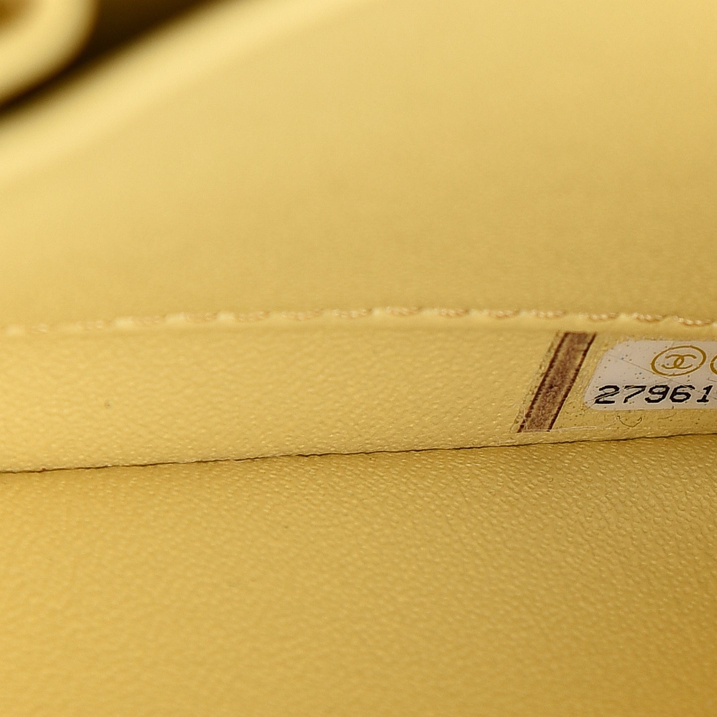 Lambskin Quilted Small Trendy CC Flap Dual Handle Bag Yellow
