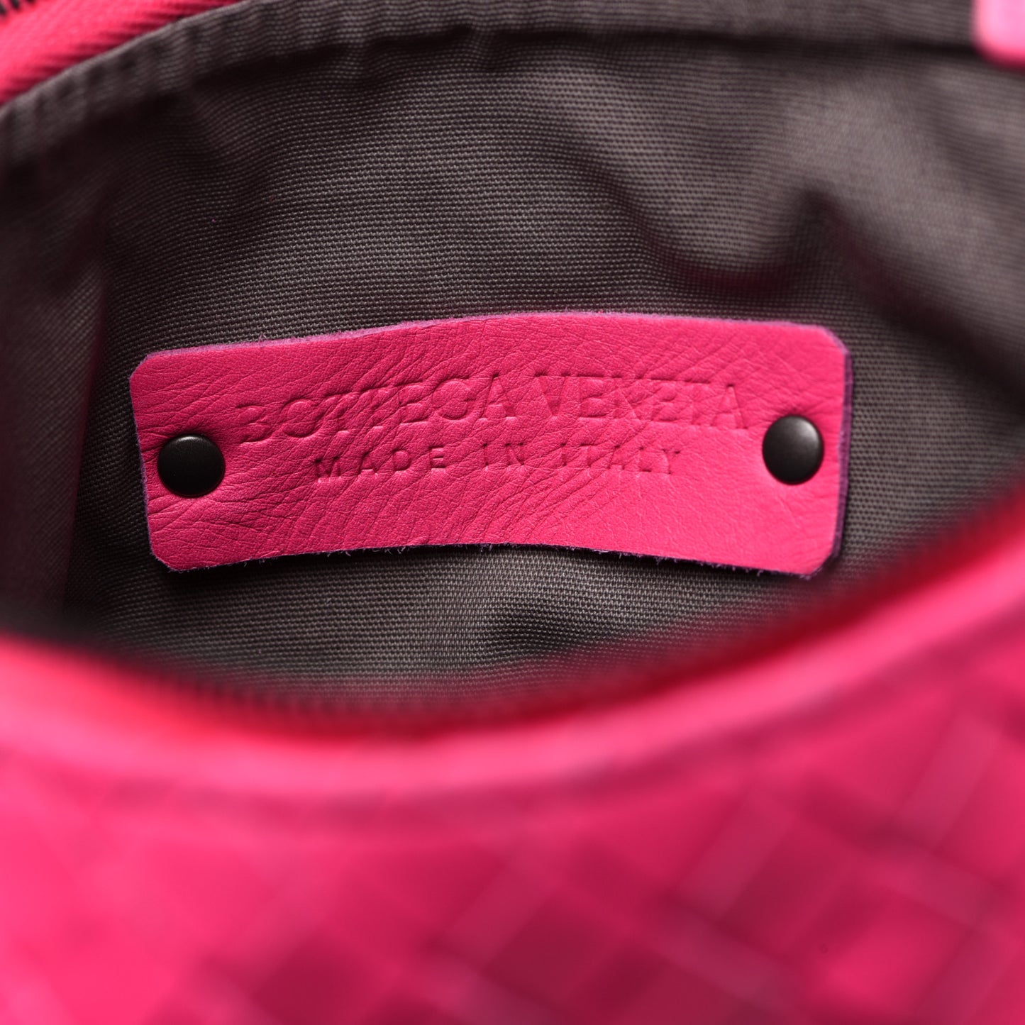 Nappa Intrecciato Crossbody Rosa Shock