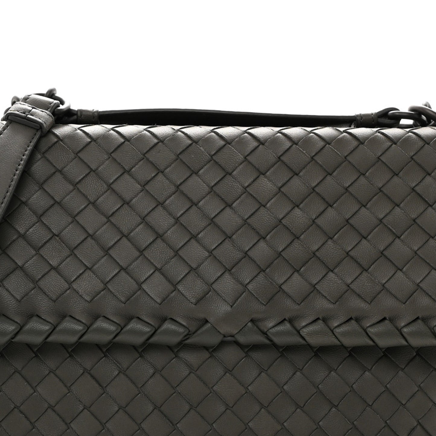 Nappa Intrecciato Medium Olimpia Bag Steel