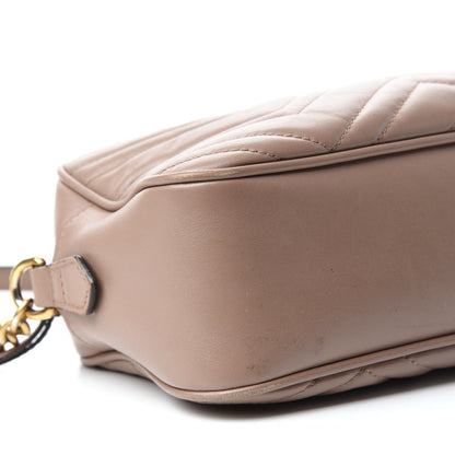 Gucci Calfskin Matelasse Small GG Marmont Chain Shoulder Bag Porcelain Rose 6 of 17