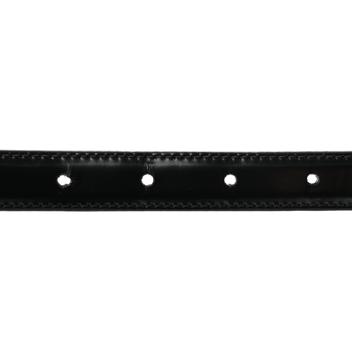 Celine Box Calfskin Medium 25mm Triomphe Belt 80 32 Black 3 of 8