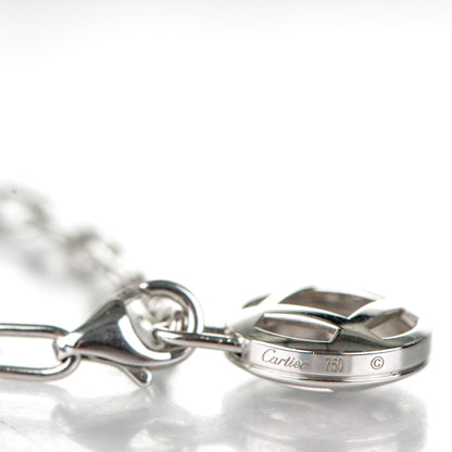 Cartier 18K White Gold Spartacus Chain Pasha Pendant Necklace 4 of 4