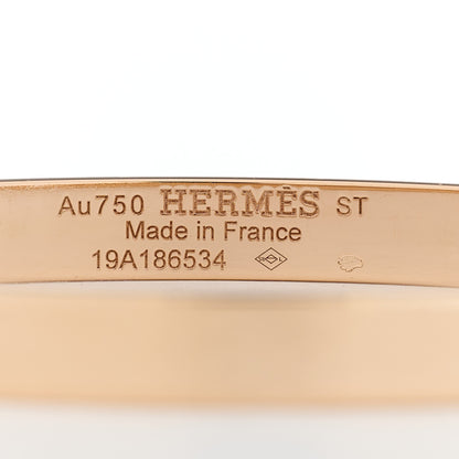 Hermes 18K Rose Gold Diamond PM H D'Ancre Bracelet ST 3 of 5